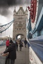 Tower Bridge bascule and suspension Royalty Free Stock Photo