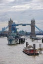 Tower bridge in city London