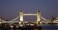 Tower Bridge at dusk Royalty Free Stock Photo
