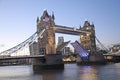 Tower Bridge at dusk, London, England Royalty Free Stock Photo