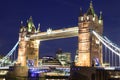 Tower Bridge at dusk London Royalty Free Stock Photo