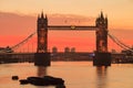 Tower Bridge at dusk ,London United Kingdom Royalty Free Stock Photo