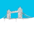 Tower Bridge, England, Blue Series