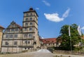 Tower and bridge of the historic Brake castle in Lemgo