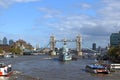 Tower Bridge and HMS Belfast Royalty Free Stock Photo