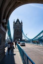 Tower bridge Iconic victorian turreted bridge on a sunny day