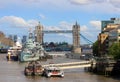 Tower Bridge in London, port