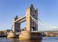 Tower Bridge of London. It is combined bascule and suspension bridge in London, built between 1886 and 1894. It crosses the River Royalty Free Stock Photo