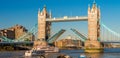 The Tower Bridge, London. Drawbridge opening Royalty Free Stock Photo