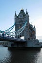 Tower Bridge in London at dusk Royalty Free Stock Photo