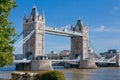 Tower Bridge on the Thames River Royalty Free Stock Photo