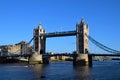 Tower Bridge, London landmark, and Thames River view Royalty Free Stock Photo