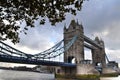Tower Bridge London lateral view