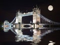 Tower Bridge, London at night Royalty Free Stock Photo