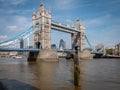 Tower Bridge London spanning the river Thames