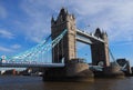 Tower bridge in London on Tamigi. Royalty Free Stock Photo