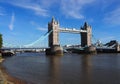 Tower bridge in London on Tamigi. Royalty Free Stock Photo