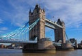 Tower bridge in London on Tamigi. Royalty Free Stock Photo