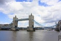 Tower Bridge in London on River Thames Royalty Free Stock Photo