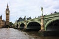 Tower Bridge in London on River Thames and Big Ben Royalty Free Stock Photo