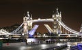 Tower Bridge at Night Royalty Free Stock Photo