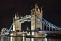 Tower Bridge at night, London Royalty Free Stock Photo