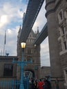 Tower Bridge over the River Thames.