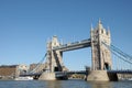 Tower Bridge over River Thames Royalty Free Stock Photo