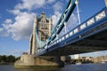 Tower Bridge over River Thames in London, England Royalty Free Stock Photo