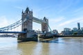 Tower Bridge over the River Thames, London, UK, England Royalty Free Stock Photo