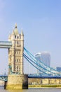 Tower Bridge over Thames river Royalty Free Stock Photo