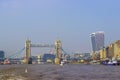 Tower Bridge over Thames river Royalty Free Stock Photo