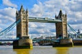 Tower Bridge over the Thames river Royalty Free Stock Photo