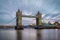 The Tower Bridge over the Thames River in London Royalty Free Stock Photo