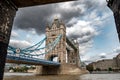 Tower Bridge And River Thames In The City Center Of London, UK Royalty Free Stock Photo