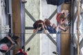 Tower Bridge on the River Thames.Glass floor, ceiling mirror, tourists, London, United Kingdom