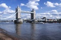 Tower bridge river thames london city uk Royalty Free Stock Photo