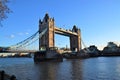 Tower Bridge and River Thames, London Royalty Free Stock Photo