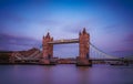 Tower Bridge and the River Thames, London