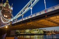 Tower bridge on the river Thames. Night view Royalty Free Stock Photo