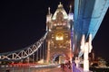 Tower bridge on the river Thames. Night view Royalty Free Stock Photo