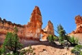 Tower Bridge rock formation in Bryce Canyon National Park Royalty Free Stock Photo