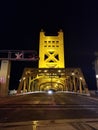 Tower Bridge, Sacramento, CA, USA Royalty Free Stock Photo