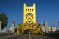 Tower Bridge, Sacramento, California Royalty Free Stock Photo