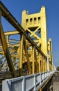 Tower Bridge, Sacramento, California Royalty Free Stock Photo