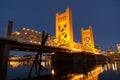 Tower Bridge Sacramento River Capital City California Downtown S Royalty Free Stock Photo