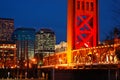 The Tower Bridge and the Sacramento skyline