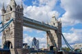 Tower Bridge spanning the River Thames Royalty Free Stock Photo