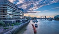 Tower bridge at sunrise Royalty Free Stock Photo