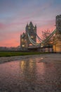 Tower Bridge Sunrise Royalty Free Stock Photo